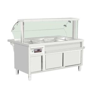 Alternative view of Bàn giữ nhiệt bán thức ăn mặt kính