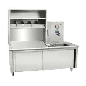 Bàn chuẩn bị trà nước