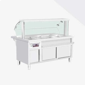 Bàn giữ nhiệt bán thức ăn